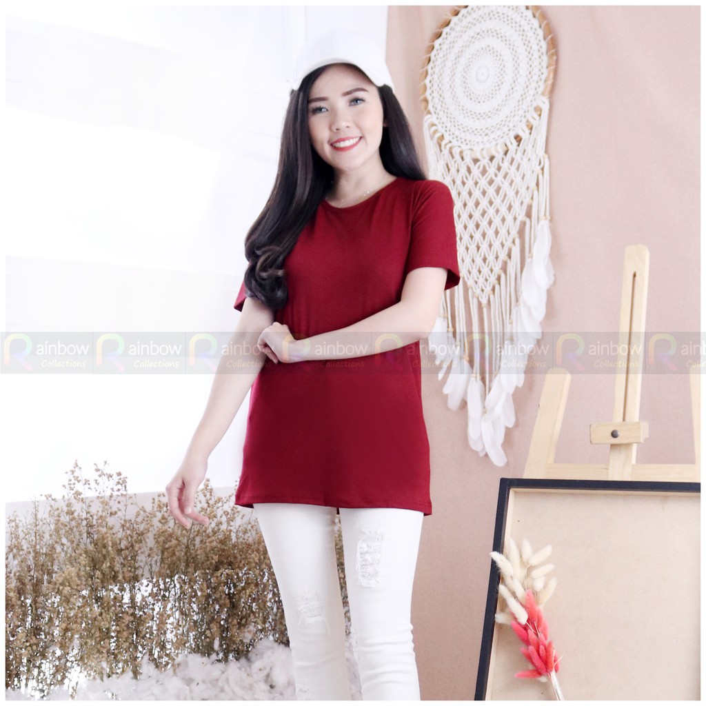 O-NECK Lengan Pendek / Kaos Oblong Polos Basic / Kaos Polos / T-shirt ONECK XL