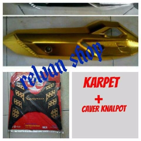 CUSTOM MOTOR karpet cover knalpot vario 150 125 lampu LED EKSKLUSIF new
