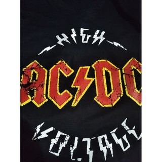 KAOS MUSIK BAND ACDC HIGH VOLTAGE | Shopee Indonesia