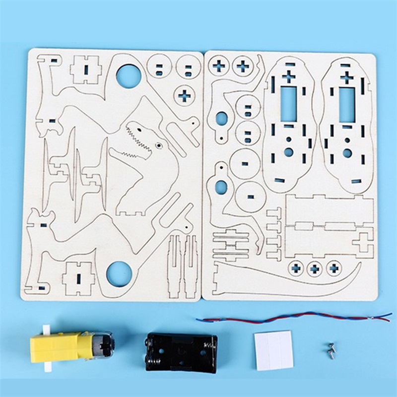 Mainan Edukasi Eksperimen Sains Dinosaurus Elektronik DIY Untuk Anak