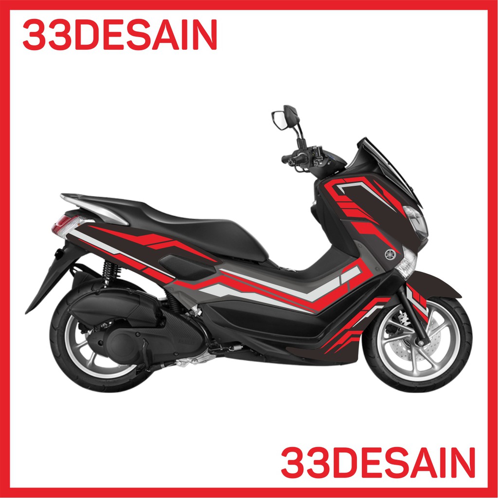 Sticker Stripping Nmax Custom Merah Silver Shopee Indonesia Sticker Stripping Nmax Custom Merah Silver Shopee Indonesia