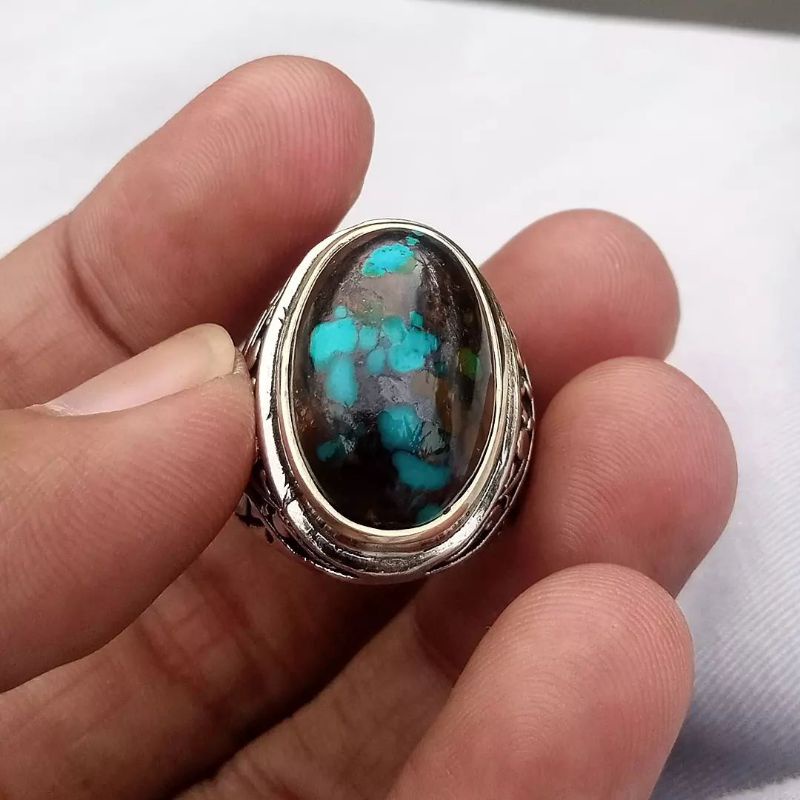 NATURAL TURQUOISE PIRUS PERSIA ORIGINAL  BATU PIRUS ASLI LAWASAN