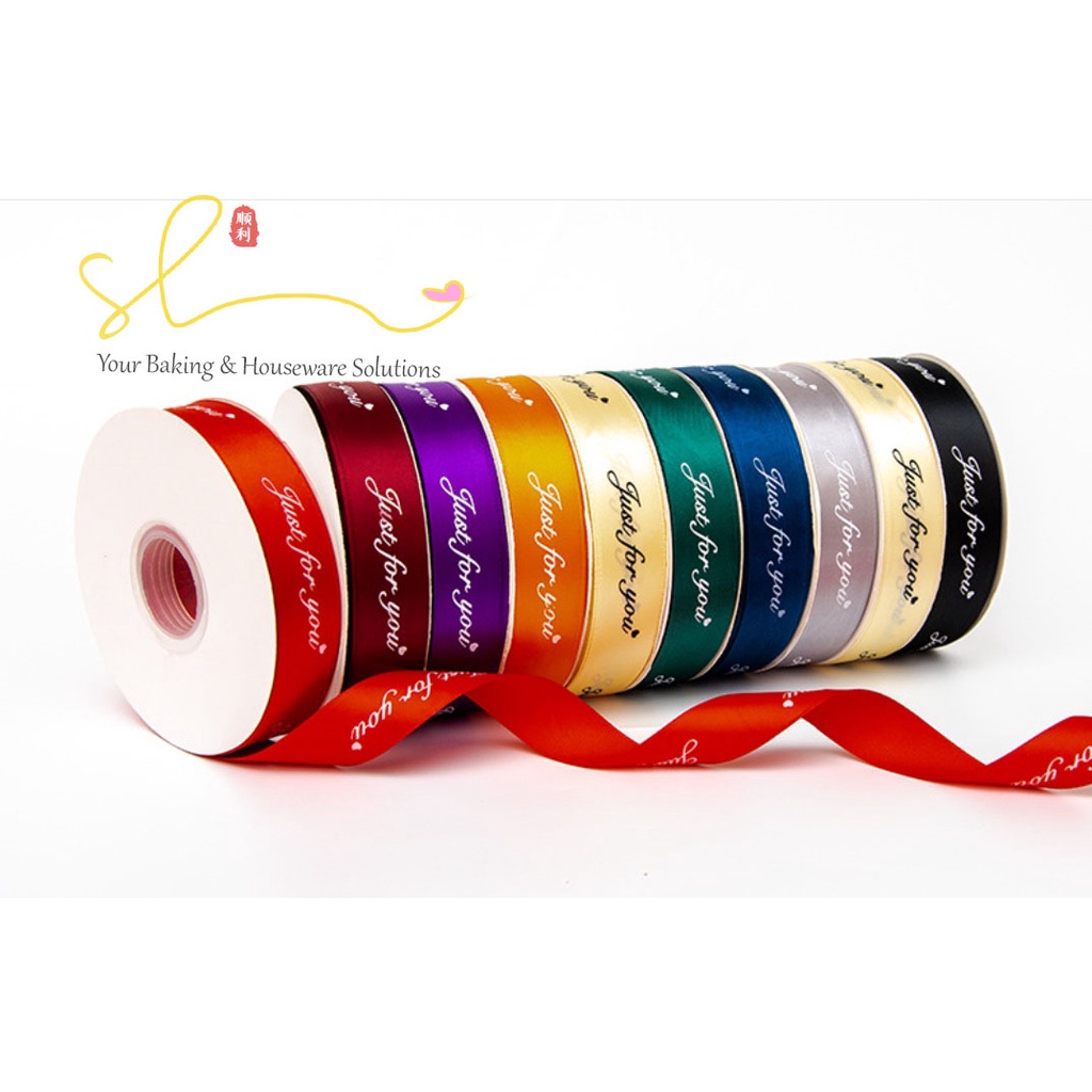 

Pita Satin Just For You U Kado Hadiah Hiasan Kue Valentine Bunga 2.5cm