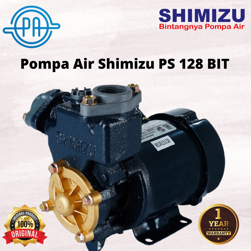 Pompa Air Shimizu PS 128 BIT Original Bergaransi POMPA AIR MANUAL