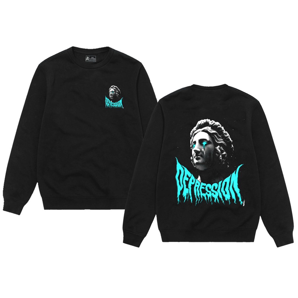 Mozzaproject Sweater Crewneck Sweatshirt Sad Depression