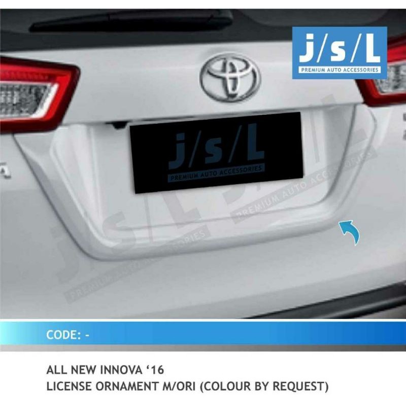 list plat license ornament all new Innova 2016 colour by request jsl