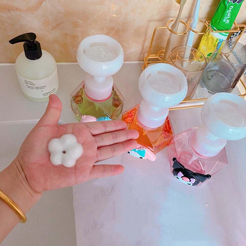 【 ELEGANT 】 Botol Isi Ulang Bentuk Bunga 300ml Cairan Plastik Distributor Mousse Bubble Shampoo Shower Gel Dispenser Sabun Cair