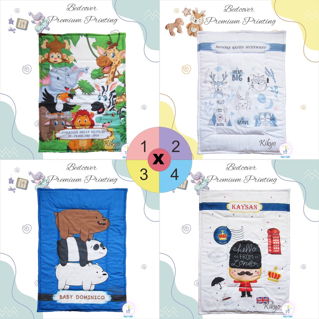 Bantal guling nama bayi premium printing / bantal bayi custom nama / sarung bantal guling bayi / bantal bayi print