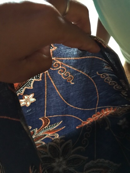 Batik Kembang Biru Full Furing Katun Halus Sragenan Size M-xxl Asli Solo