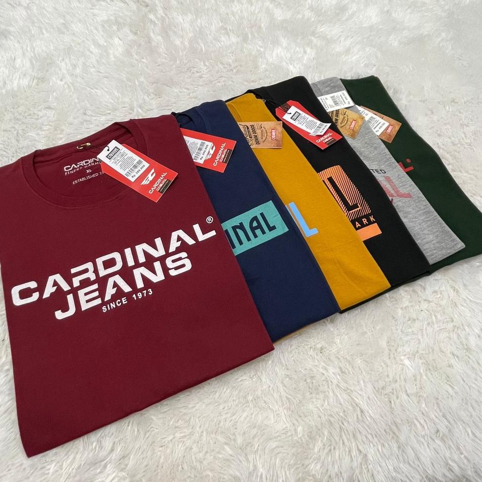 ㊊ 3 pcs 100 ribu Kaos Cardinal Motif RANDOM // kaos cardinal pria lengan pendek original // kaos pri