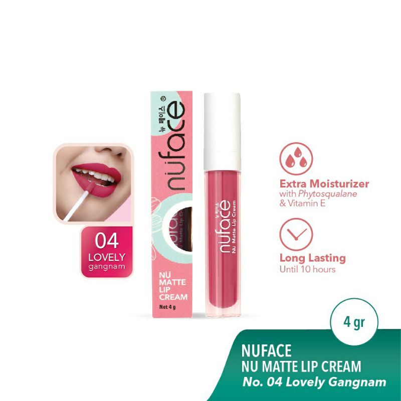 Nuface nu matte lip cream