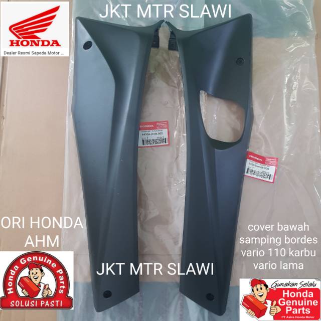 6430A/6430B-KVB-900 cover set R L floor side cover samping bordes atau pijakan kaki vario lama vario 110 karbu 1set ori honda ahm