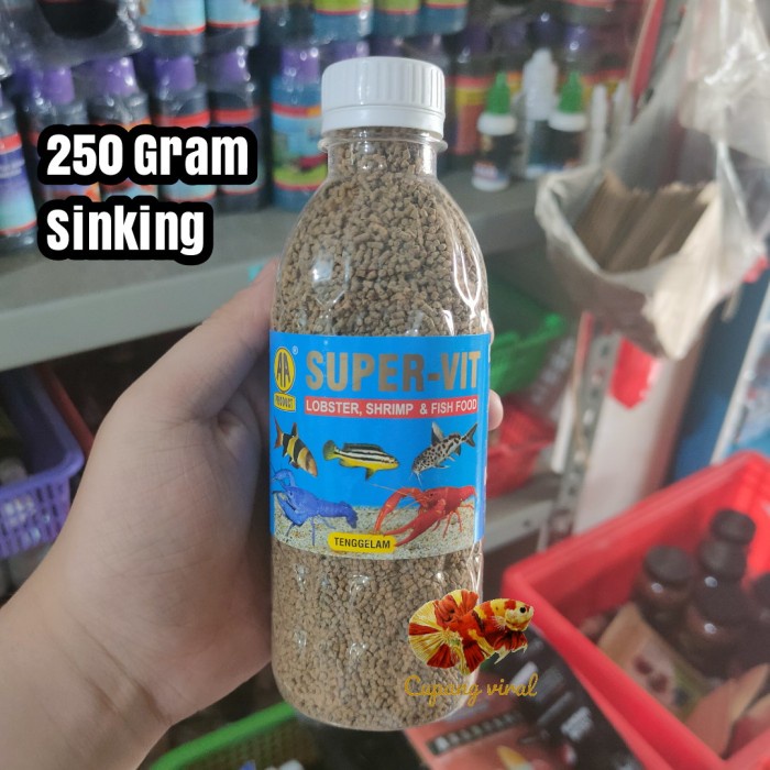 AKARI - SUPER VIT Pelet Lobster Udang dan Ikan Dasar Sinking 250 Gram