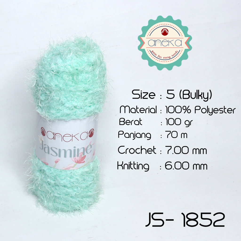 Benang Rajut Bulu Halus Jasmine Yarn / Cashmere Plush - 1852