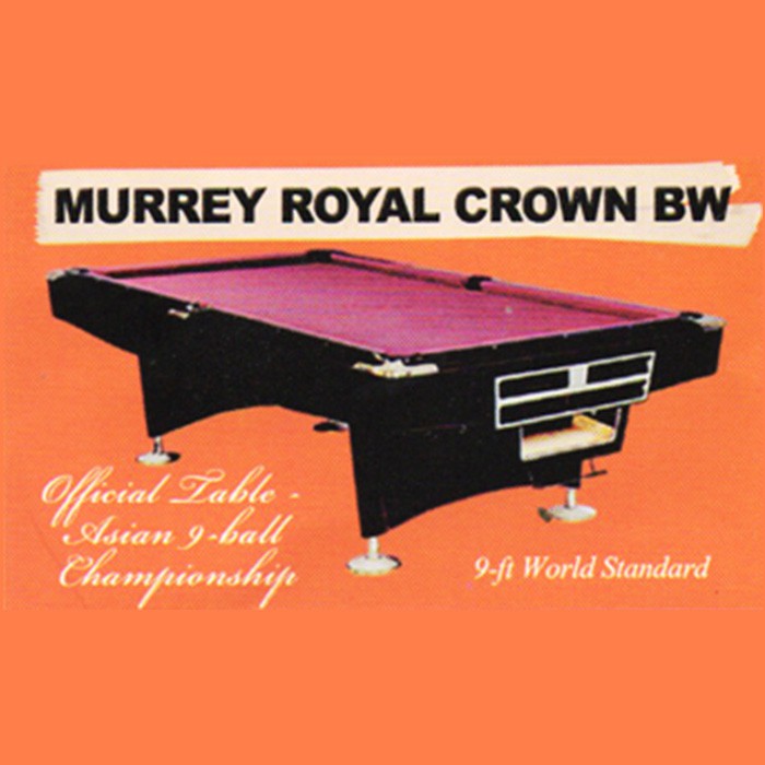 Murrey Royal Crown BW 9 ft Pool Table - Meja Biliard Biliar 9 feet