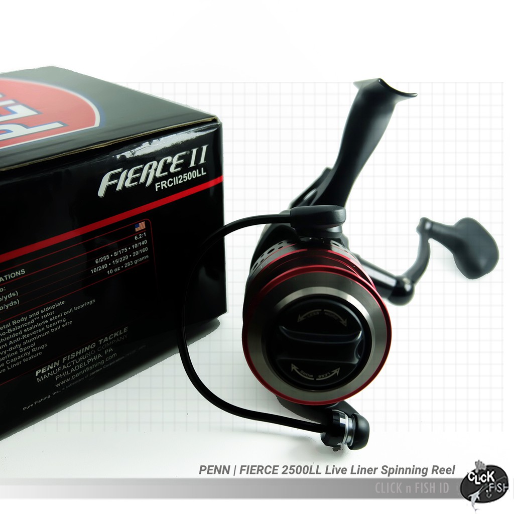PENN | FIERCE II 2500 LL Live Liner FRCII 2500LL Spinning Reel