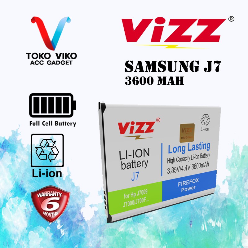 Vizz Baterai Samsung J7 / J700/J4 2018/J400/J7 CORE/GALAXY J7 2015 Original