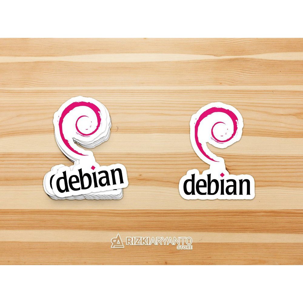 Sticker - Stiker Logo Debian Linux untuk PC Laptop HP dll