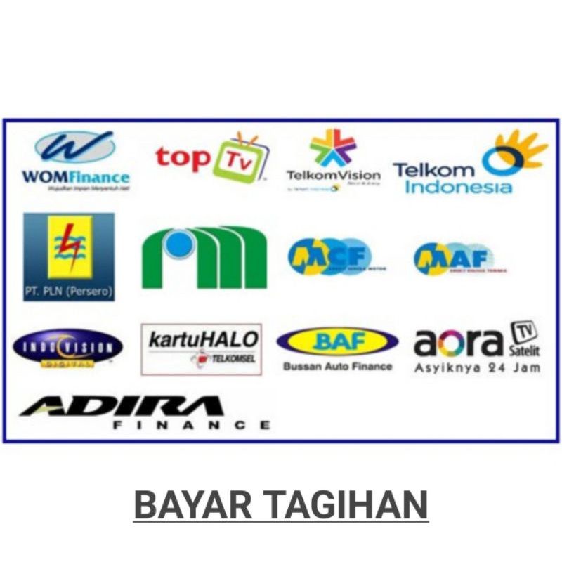 Pembayaran Tagihan PLN/PDAM/PGN/BPJS/INDIHOME/DLL