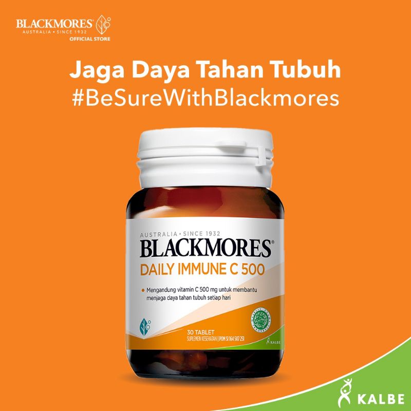 Blackmores Daily Immune C500 (30)/Vitamin C daya tahan tubuh