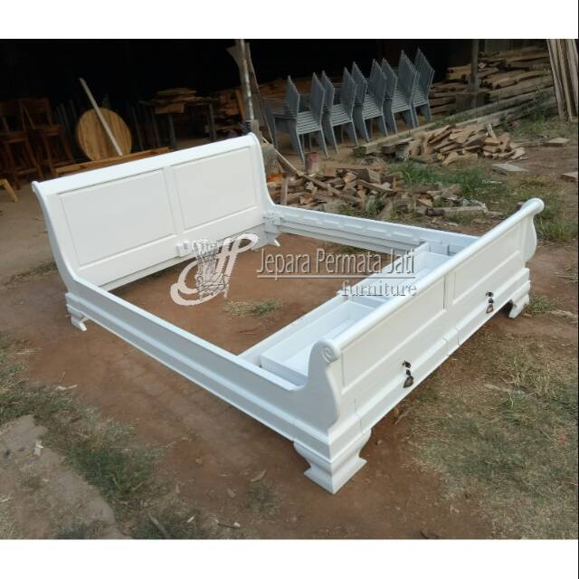 Tempat tidur bagong laci no 2 furniture jepara ( dipan bagong, ranjang, divan laci )