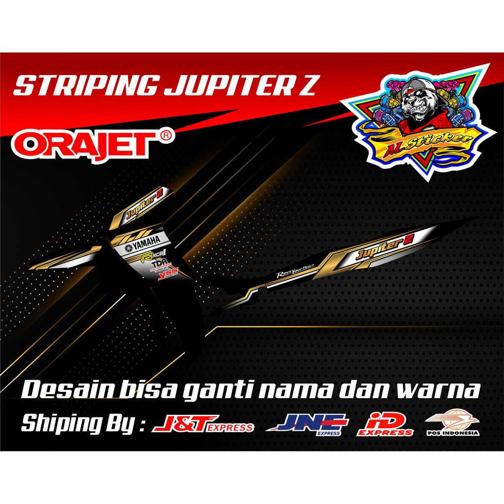 Striping Jupiter Z Custom Road Race Model Terbaru