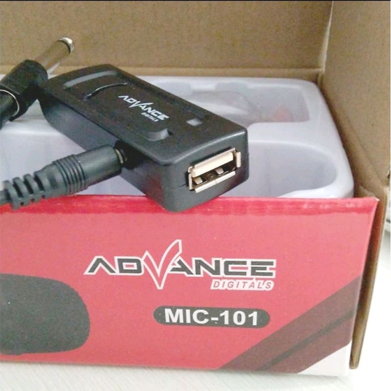 MICROPHONE WIRELESS ADVANCE MIC-101 TANPA KABEL MIKROFON KARAOKE