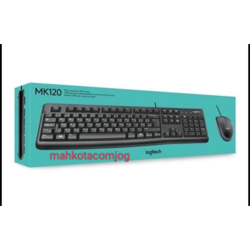 Keyboard Logitech MK120 original USB combo keyboard &amp; Mouse