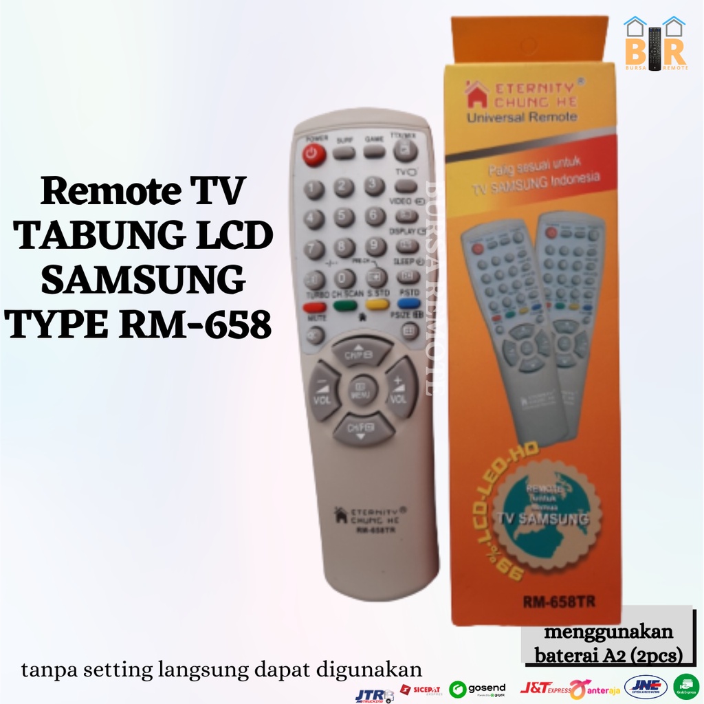 Remot / Remote Multi TV Tabung Samsung Slim Flat tanpa setting Series