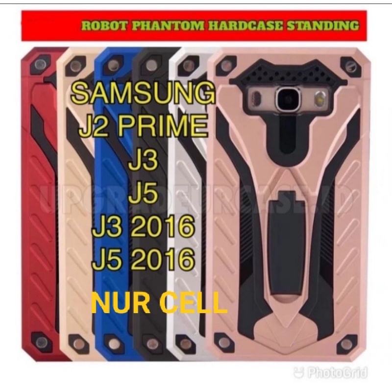Case Phantom SAMSUNG J3 2015 J3 2016 - J5 2015 J5 2016 Case Robot Transformer Standing Cover Case Hp