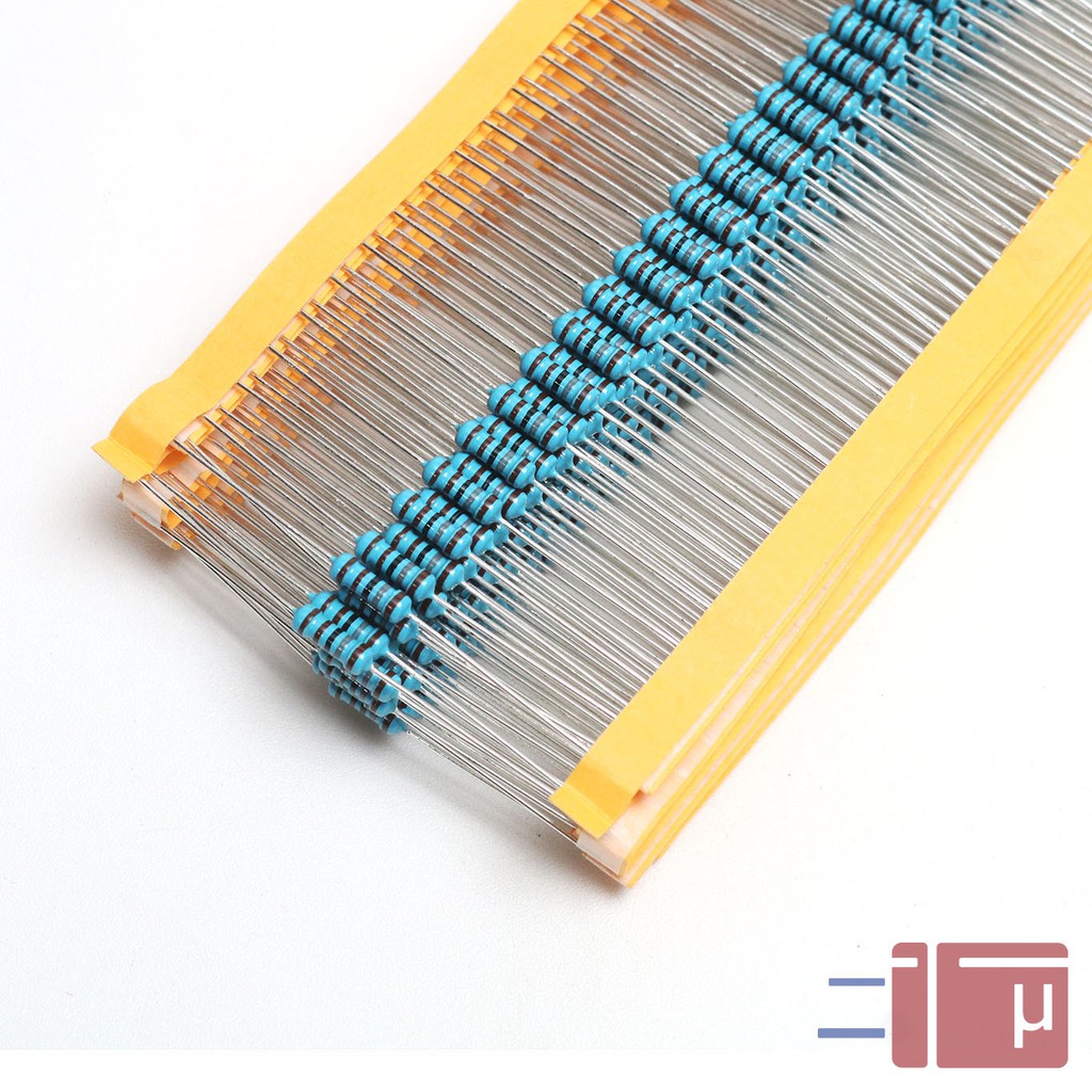 x10 Resistor 1K8 1.8K 1/2W Metal Film 1% Taiwan Kaki Tembaga