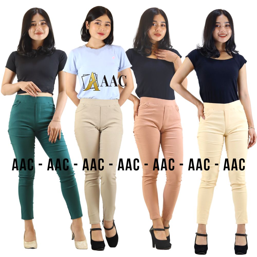 Celana Wanita Slim fit Bahan Tebal dan Melar New Elizabeth Pants