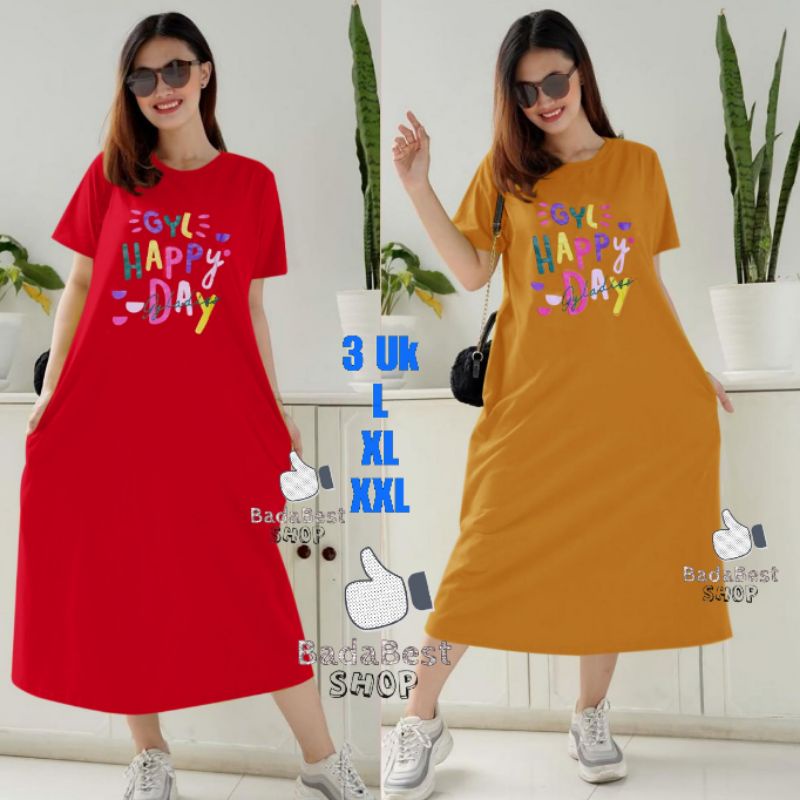 Dress Wanita GYL / Dress Harian Wanita / Daster Rumahan Murah / Dress Wanita Kekinian