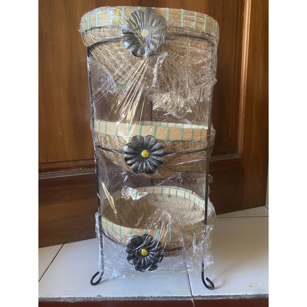 RAK BUMBU BESEK SUSUN 3 RAK BAWANG RAK TELUR RAK SERBAGUNA SURABAYA