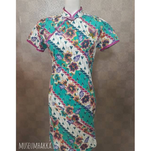 Dress Cheongsam Batik / Cheongsam Batik Dress Wanita