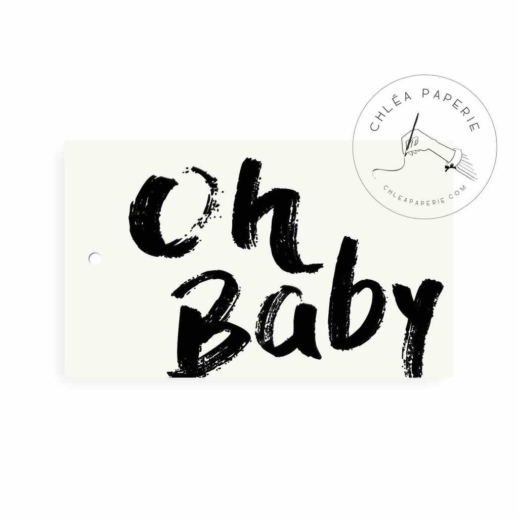 Gift Tag / Oh Baby Brush / Hang Tag