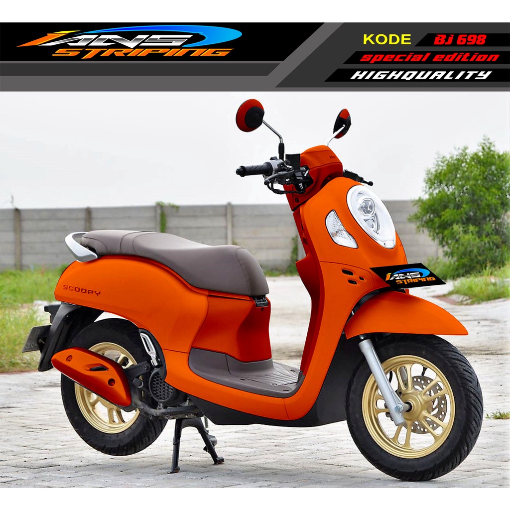 STICKER DECAL SCOOPY FULL BODY MOTOR / STICKER VARIASI SCOOPY POLOSAN/ STICKER WARNA TERBARU