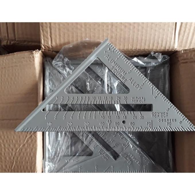 

.........] Penggaris Woodworking Speed Square Penggaris Sudut Geser Siku Derajat