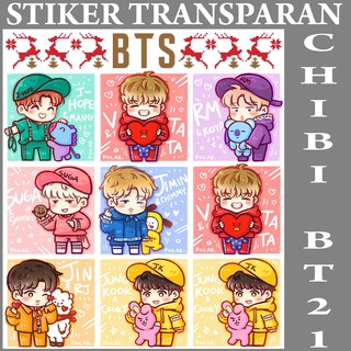  READY STOCK Stiker  Transparan BTS  Set Kpop Murah  