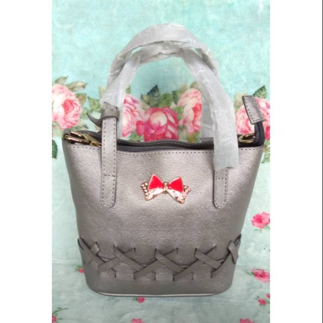 TAS SLEMPANG MOTIF RAJUT PITA WANITA