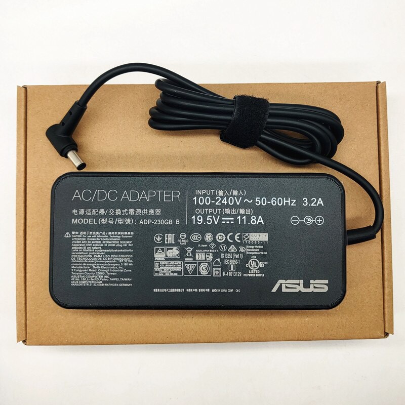 ADP-230GB B 230W 19.5V 11.8A AC Adapter For ASUS ROG STRIX G731GW G531GW GX701GW GL702 GL703 GL504 Gaming Laptop adaptor Charger  ASUS GX502GW, GX531GS, GX531GV, GX531GW, GX531GWR, GX531GX, GX531GXR, GX701GV, GX701GVR,