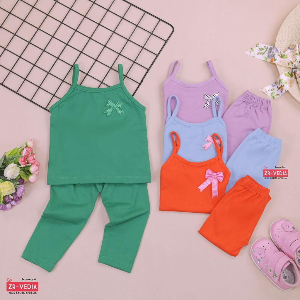 Setelan Violett uk bayi-2 Tahun / Baju Anak Perempuan Baby Celana Panjang Legging Kaos Tanktop Polos Kiosbalitaaprillia