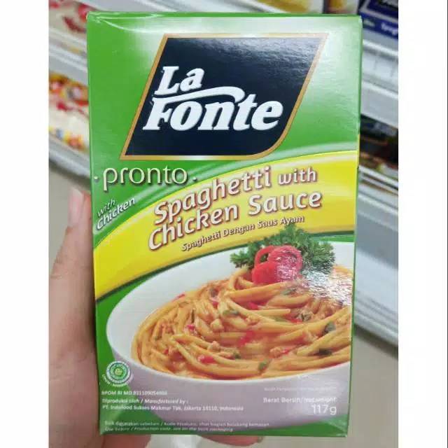 

La fonte pronto spaghetti with chicken sauce 117 gr