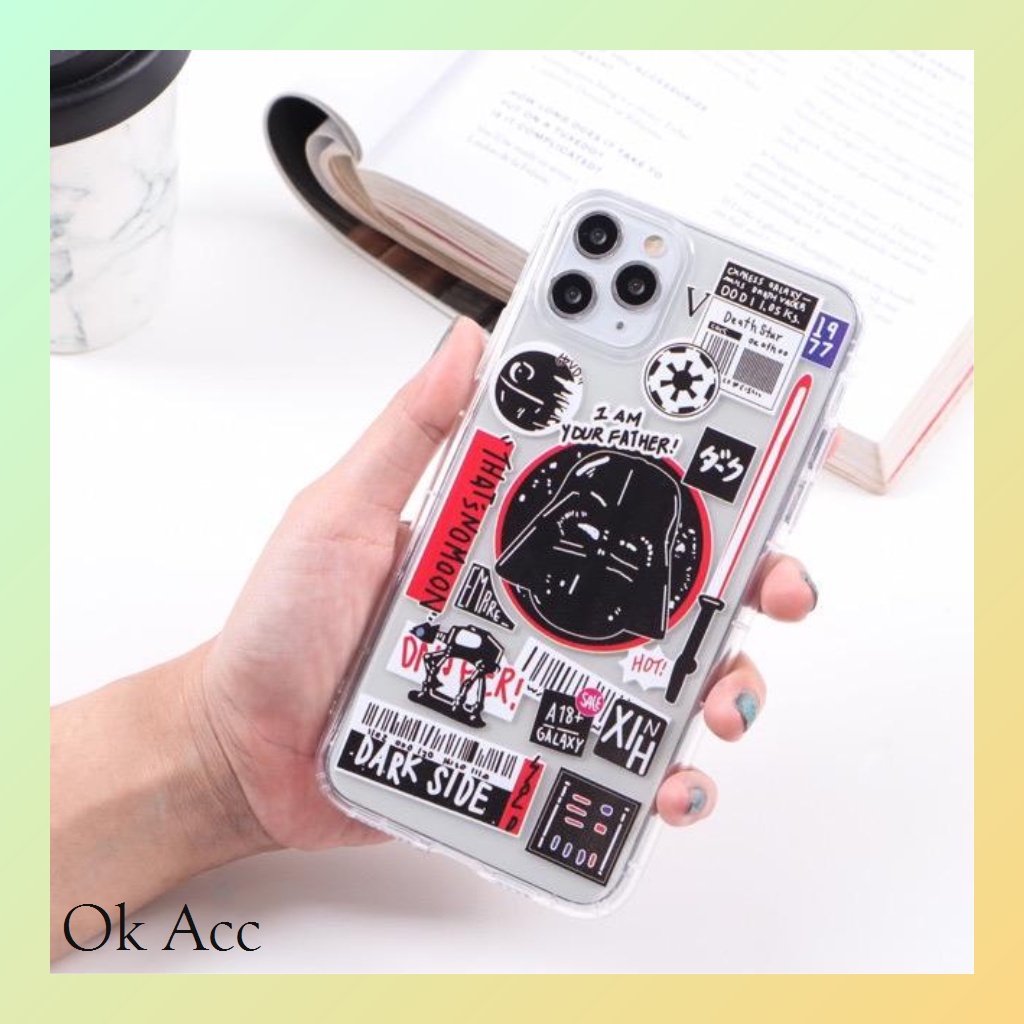 Casing Star wars GG01 for Oppo A1k A11k A12 A15 A15s A16 A17 A3s A33 A36 A96 A37 Neo 9 A5s A5 A52 A53 A54 A57 A7 A72 A74 A76 A77 A9 A92 A95 Reno 4 4F 5 5F 6 7 7Z 8 8Z Realme U1 U2 2 Pro C1 C2 C11 C21 C21y C30 C31 C33 C35 5 5s 5i C3 Narzo 50a 50i