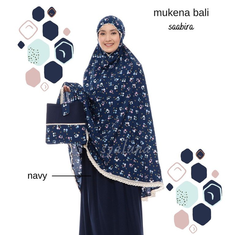 Termurah COD-Mukena Bali Dewasa Motif Bunga Cantik Mukenah Katun Rayon Renda Premium Kombinasi