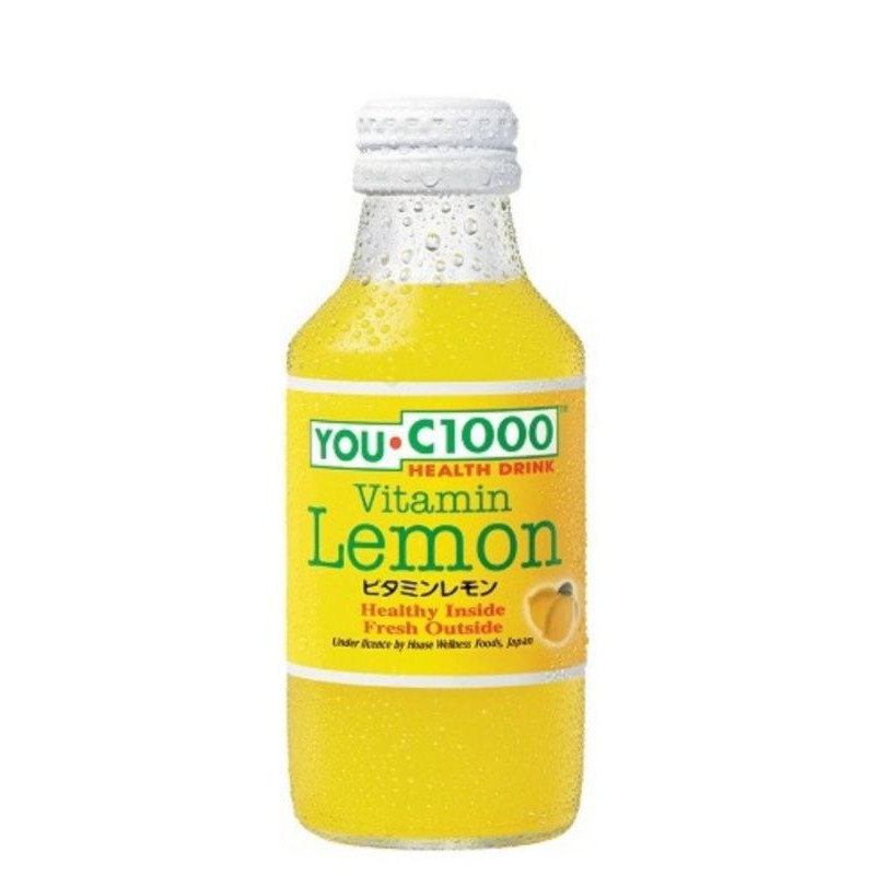 

you c1000 lemon 140ml kemasan botol kaca.x1 pcs exp agustus.2022