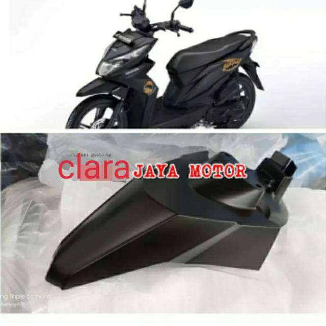 Spakbor depan motor beat street warna hitam doff
