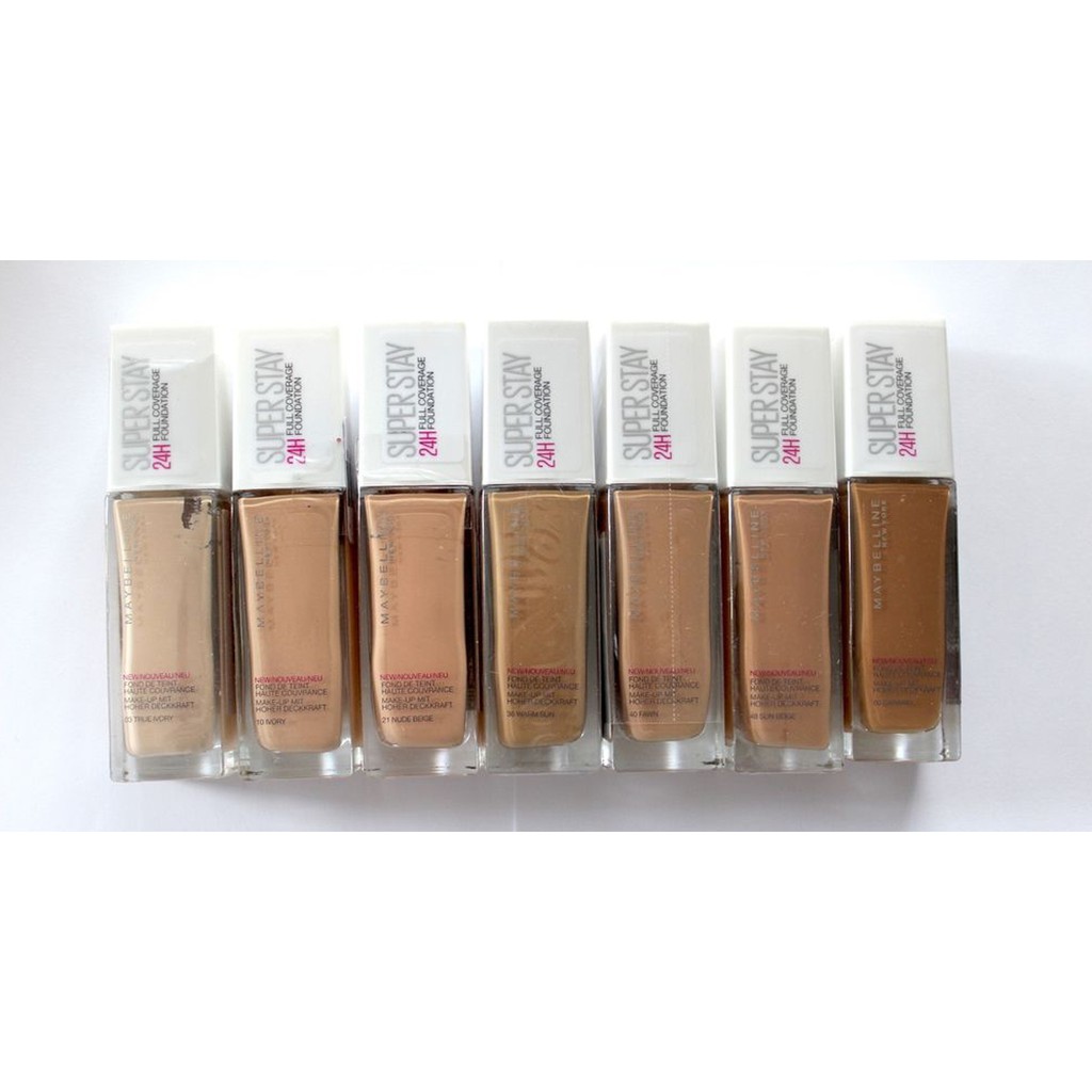 FOUNDATION MAYBELLINE // MAYBELLINE  SUPER STAY FULL COVERAGE FOUNDATION //MAYBELLINE FULL COVERAGE