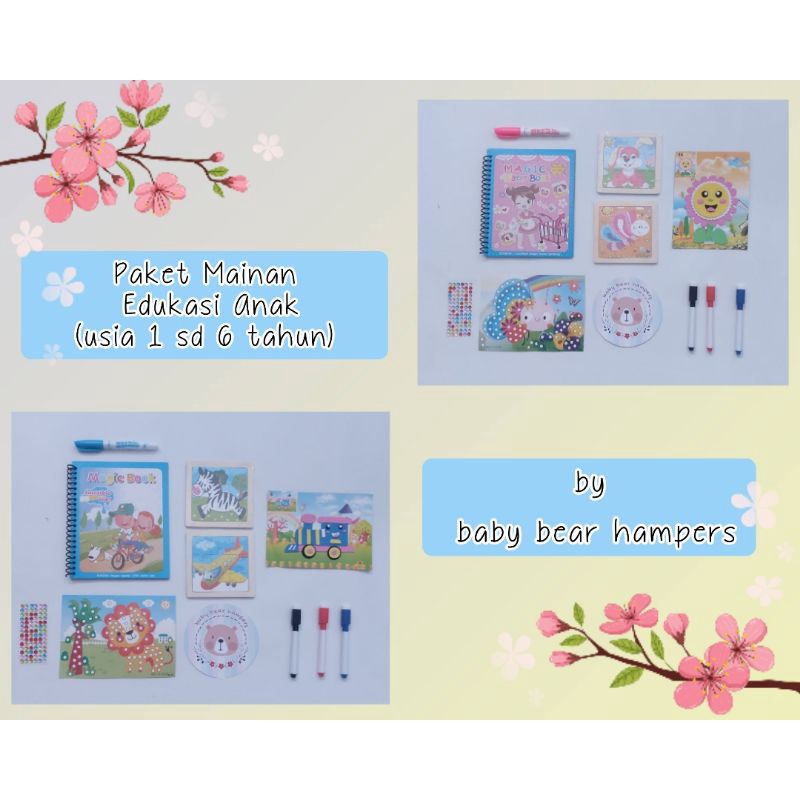 BB24- Edukasi-  Hampers Bayi / Baby Hampers / Newborn Baby Gift Set / Baby Gift / Kado Bayi / Kado Lahiran