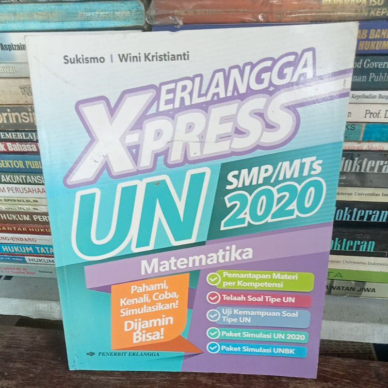 buku Erlangga Xpress UN SMP MTS 2020 matematika